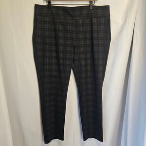Dalia Women's Plaid Stretch Pants Size XXL